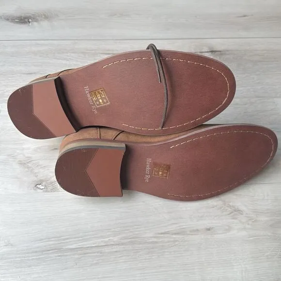 HAWKER RYE Abigovia Chukka boots Tan size 12 NWT in packaging