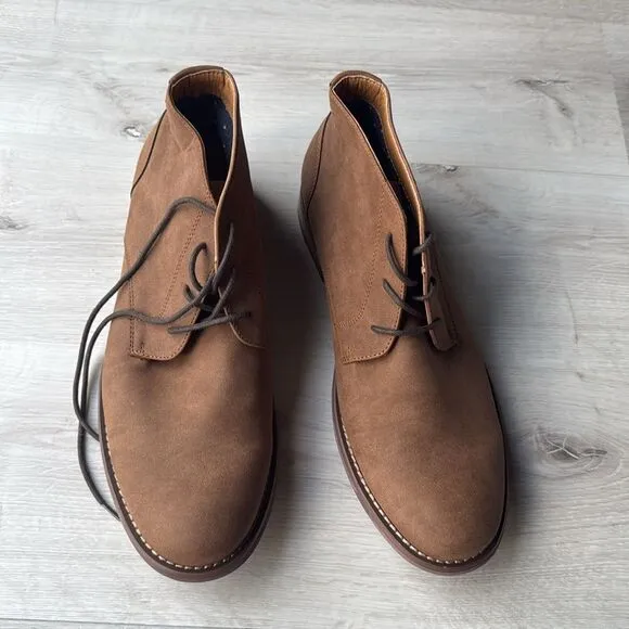 HAWKER RYE Abigovia Chukka boots Tan size 12 NWT in packaging
