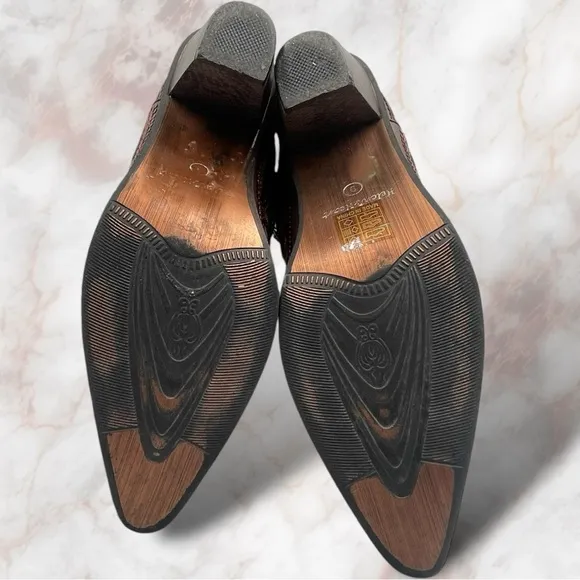 Helen's Heart| Embellished Sequin Burgundy Bronze Western Boot Size 9