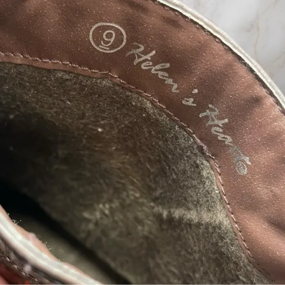 Helen's Heart| Embellished Sequin Burgundy Bronze Western Boot Size 9