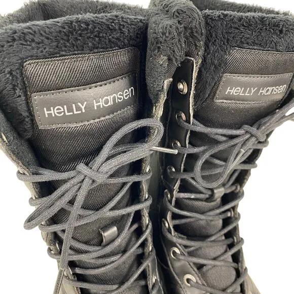 Helly Hansen Black Waterproof Winter Boots Womens Size 6