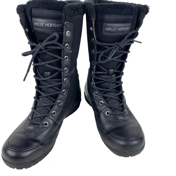 Helly Hansen Black Waterproof Winter Boots Womens Size 6