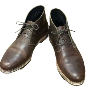 Helm Declan Chukka Boots Leather‎ Brown Men's Size 9.5 M Lace Up Modern Day