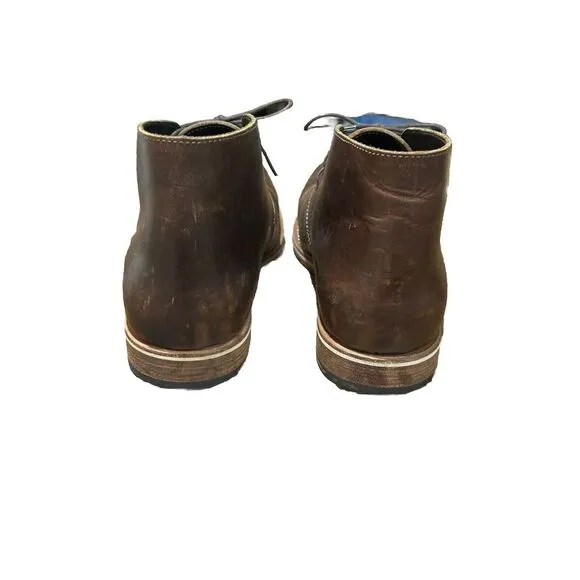 Helm Declan Chukka Boots Leather‎ Brown Men's Size 9.5 M Lace Up Modern Day