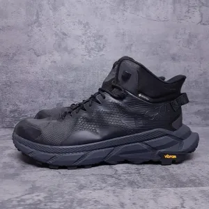 HOKA One One Trail Code GTX Gore-Tex Hiking Boots Mens Size 10.5 D Black