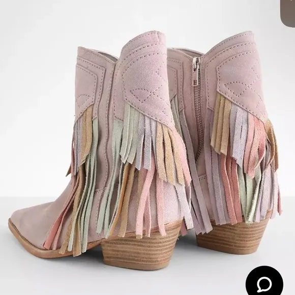 Host Pick🔥⭐️🔥Free People Lawless Fringe Genuine Leather Suede Western Boots