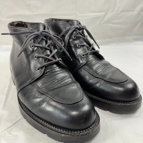 H.S. TRASK MENS LEATHER BLACK LEATHER CHUKKA BOOTS Bozeman Montana