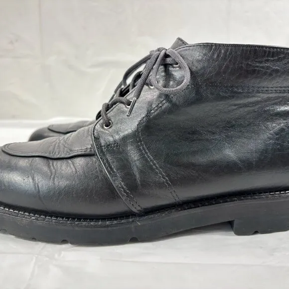 H.S. TRASK MENS LEATHER BLACK LEATHER CHUKKA BOOTS Bozeman Montana