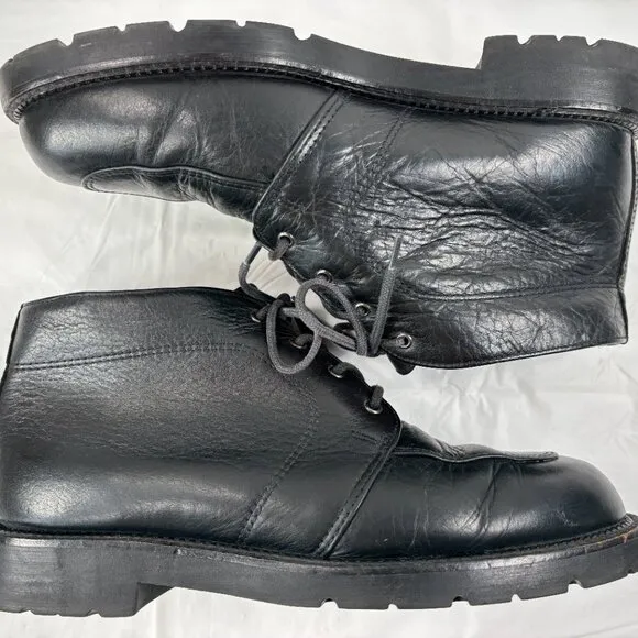 H.S. TRASK MENS LEATHER BLACK LEATHER CHUKKA BOOTS Bozeman Montana