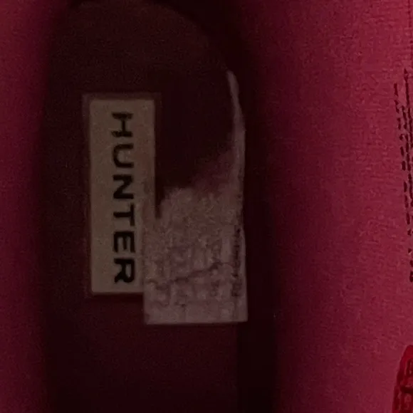 Hunter Glittery Pink rain boots Girls size 4 waterproof mud snow boot