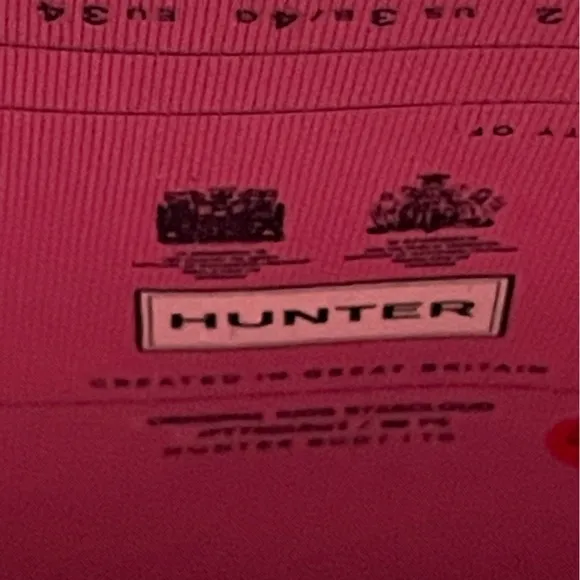 Hunter Glittery Pink rain boots Girls size 4 waterproof mud snow boot