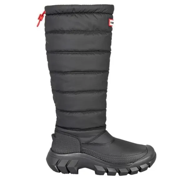 Hunter Ladies' Intrepid Tall Snow Boot Black Nwt Size 6