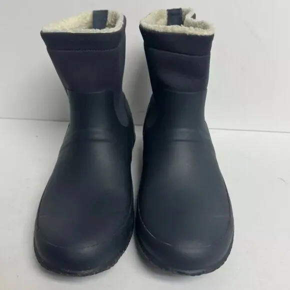 Hunter Mens Original Sherpa Waterproof Boots Navy Size 10 M