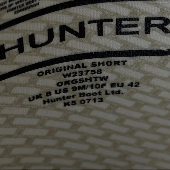 Hunter Men’s Original Short Rain Boots – Black, Size 9 US