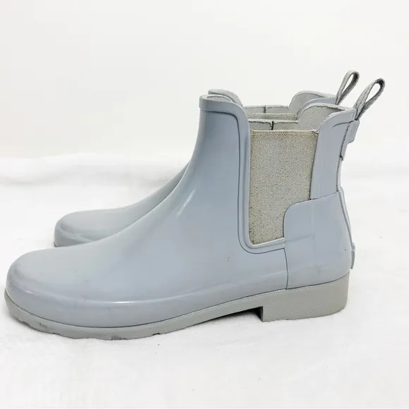 HUNTER Original Refined Chelsea Rain Boots in Symbol Women’s Size US 8