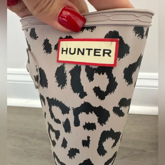 HUNTER ORIGINAL WATERPROOF RAIN BOOTS Big Girl sz 4 Lprd Print