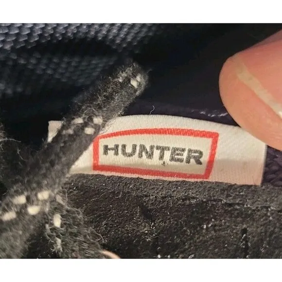 Hunter Originals insulated commando boots in Navy Blue Men's Size 13 UK 12
