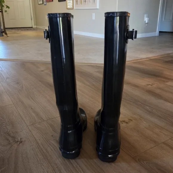 Hunter Womens High Gloss Rain Boots
