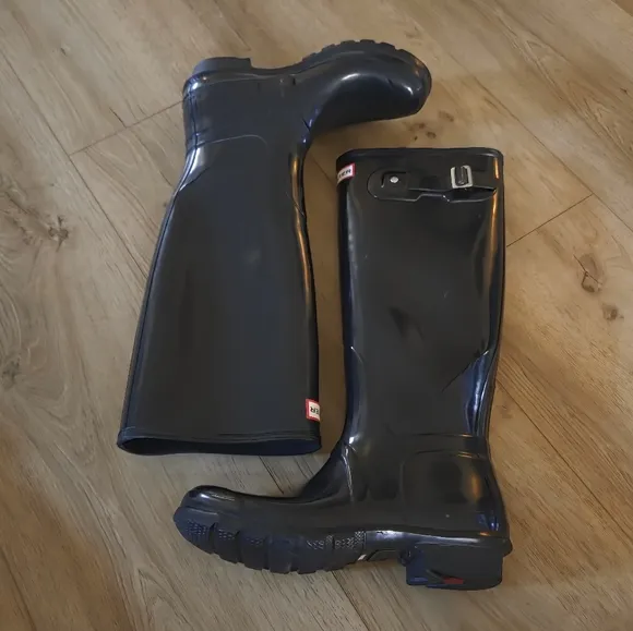 Hunter Womens High Gloss Rain Boots