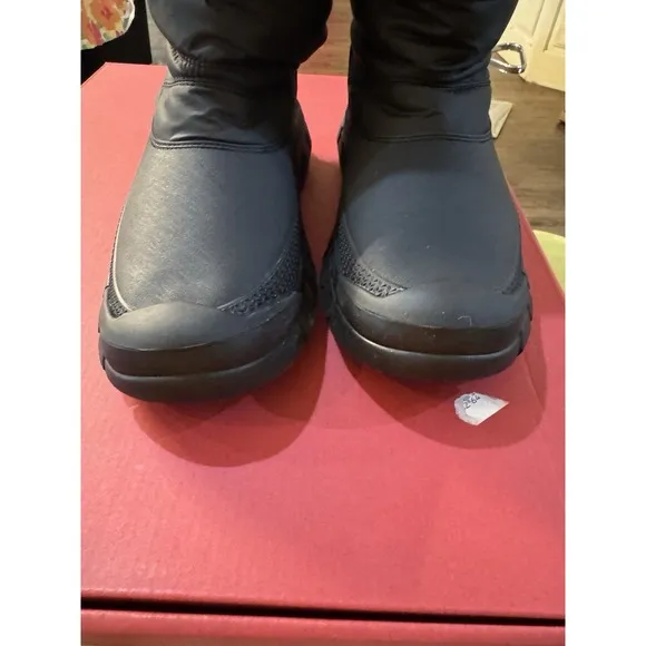 Hunter Women's Intrepid Tall Black Snow Boots WFT2108WWU Size 8!