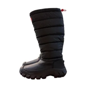 Hunter Women's Intrepid Tall Black Snow Boots WFT2108WWU Size 8!