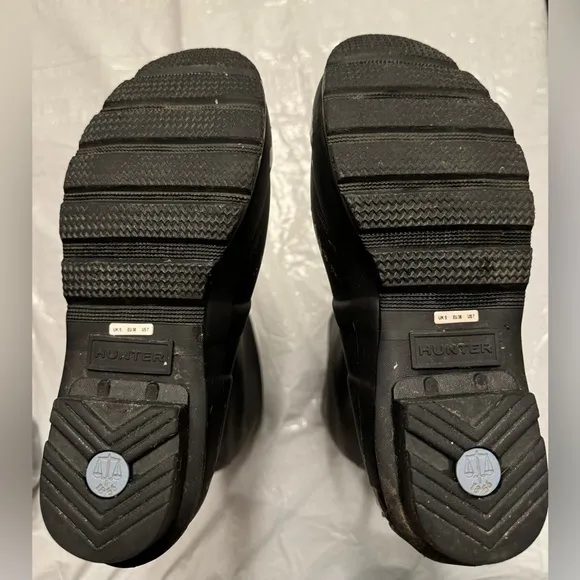 Hunter Women’s Original Tall Waterproof Solid Matte Black Size US 7