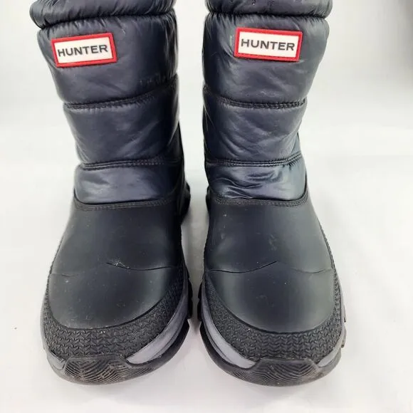 Hunter Women's Original Insulated Short Snow Boots US 9 Black Puffer Boot