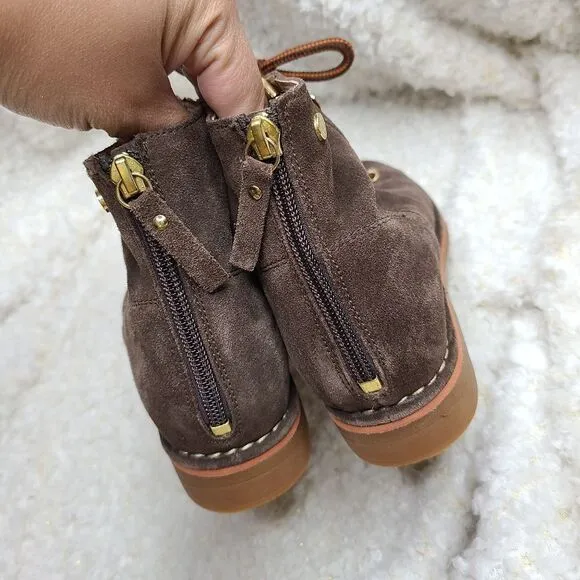 Hush Puppies Catelyn Dark Brown Hiking Ankle Boots Size 8‎