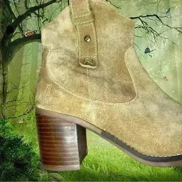 Hush Puppies Hannah Tan Suede Midi Boots