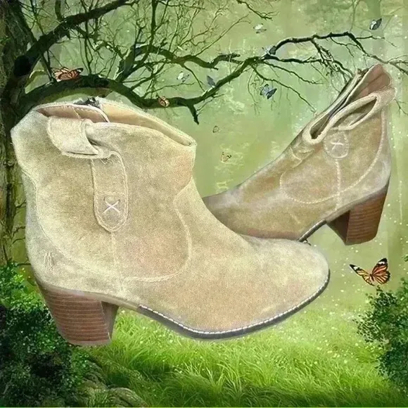 Hush Puppies Hannah Tan Suede Midi Boots