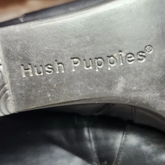 Hush Puppies Pynical Rhea Leather Knee High Wedge Boots