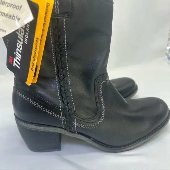 Hush‎ Puppies Rustique Western Boots Waterproof size 9 Leather upper waterproof