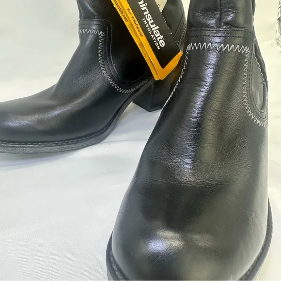 Hush‎ Puppies Rustique Western Boots Waterproof size 9 Leather upper waterproof
