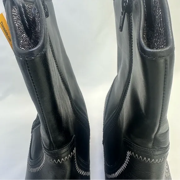 Hush‎ Puppies Rustique Western Boots Waterproof size 9 Leather upper waterproof