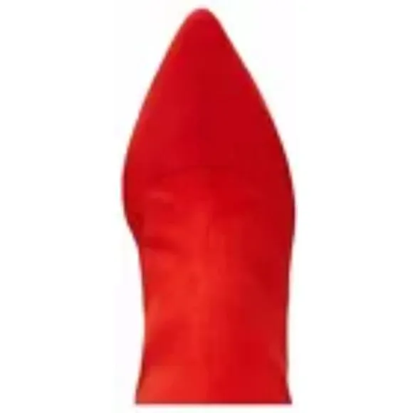 INC International Concepts Briella Women's Red Fabric Pointed Toe Riding Boot 7