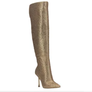 INC International Concepts Gold Over-the-Knee Boots