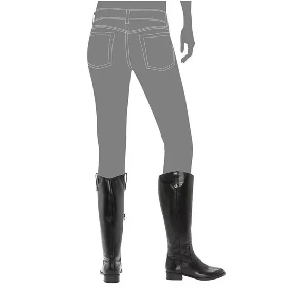 INC International Concepts Riding Boots Women 5.5‎ Genuine Leather Fawne Cognac