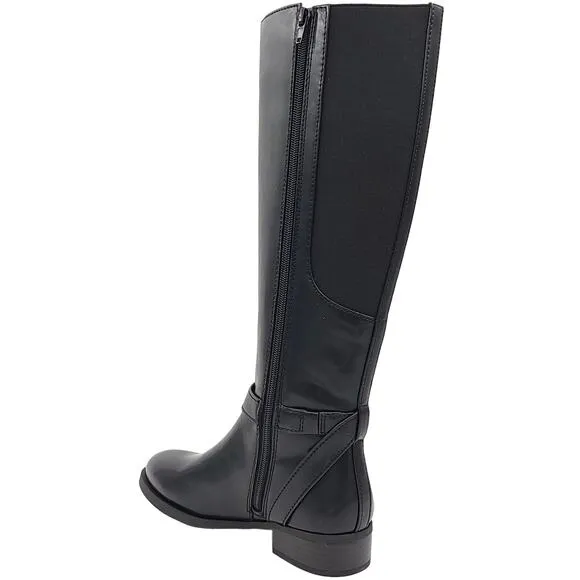 INC INTL Concepts Women Faron Knee High Riding Boots Size US 6.5M Black Smooth