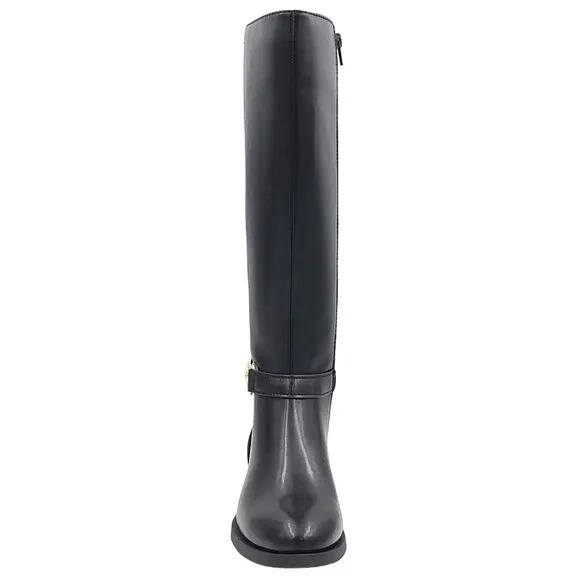 INC INTL Concepts Women Faron Knee High Riding Boots Size US 6.5M Black Smooth