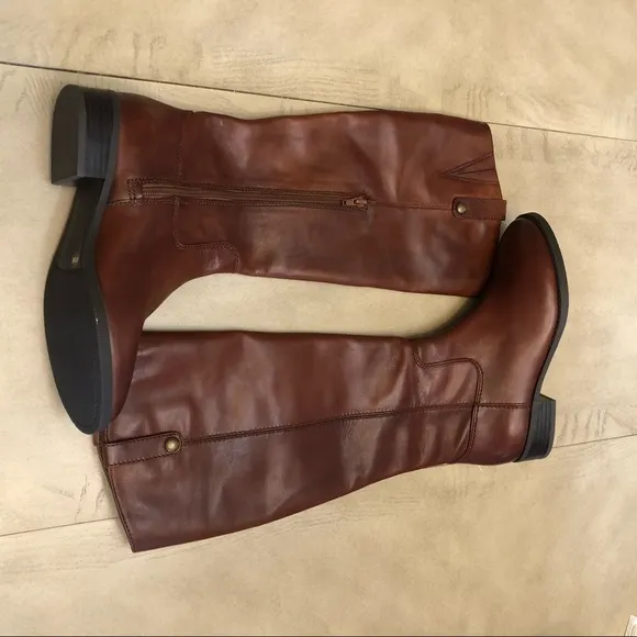 INC Womens Fawne Leather Over The Knee Riding Boots Size 6.5