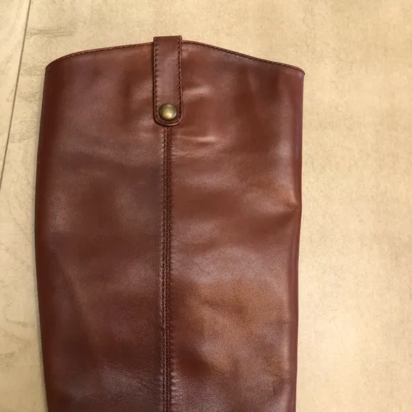 INC Womens Fawne Leather Over The Knee Riding Boots Size 6.5