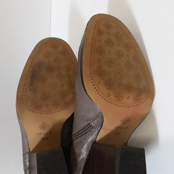 Isola Levina leather ankle boots women 8.5 brown western Y2K rodeo casual rodeo
