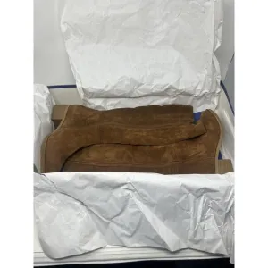 Italeau Fiamma Vero Cuoio Suede Genuine Leather Boots Size 39.5 NIB