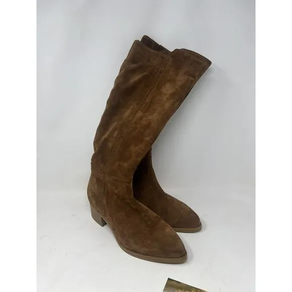 Italeau Fiamma Vero Cuoio Suede Genuine Leather Boots Size 39.5 NIB