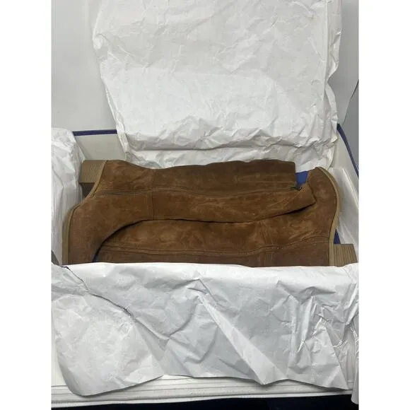 Italeau Fiamma Vero Cuoio Suede Genuine Leather Boots Size 39.5 NIB
