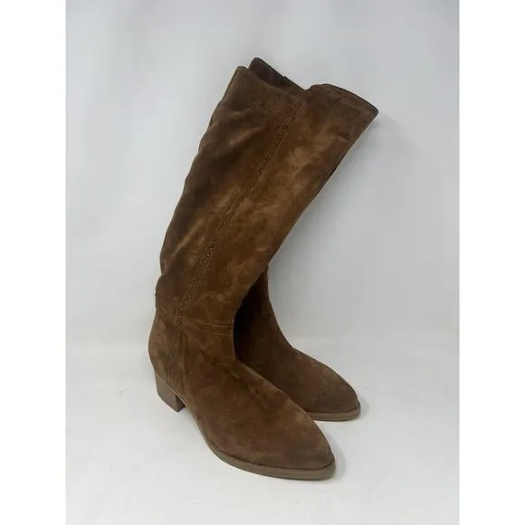 Italeau Fiamma Vero Cuoio Suede Genuine Leather Boots Size 39.5 NIB