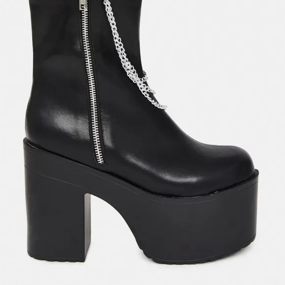 IT'S GOUNG DOWN  Platform Chain Ankle Boots ( BRAND NEW !!!! )