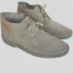 J. Crew 1990 MacAlister Chukka Boots in Suede Tan Anchor Grey Men's 8