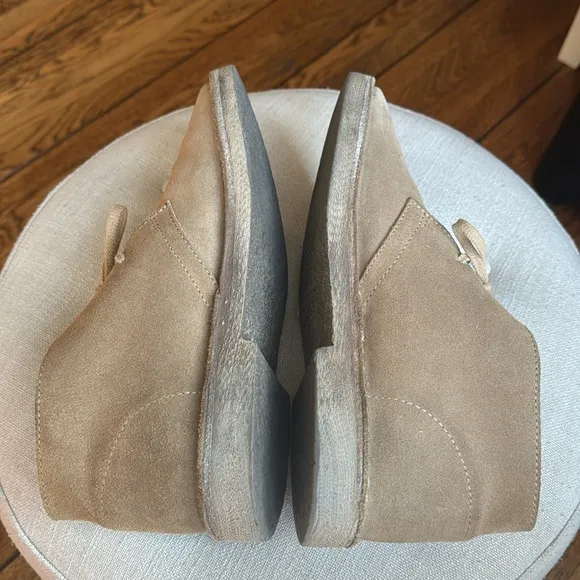 J. Crew 1990 MacAlister Chukka Boots in Suede Tan Anchor Grey Men's 8