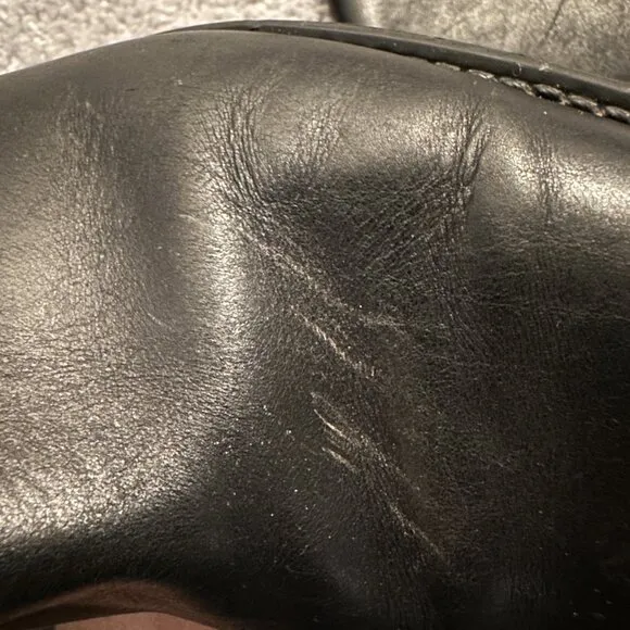 J Crew Black Leather Knee High Boots, Size 8.5